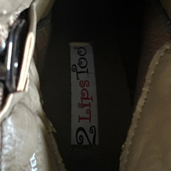 2 Lips Too Camel Platform Zipper Bootie - Size 6.5 - Picture 5 of 6